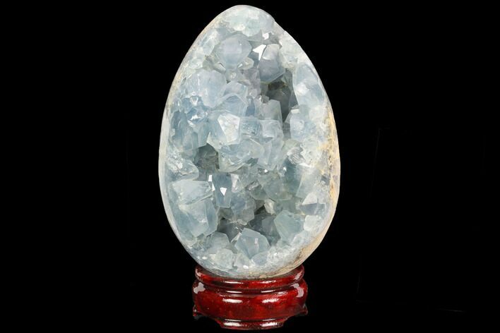 Crystal Filled, Celestine (Celestite) Egg #124718